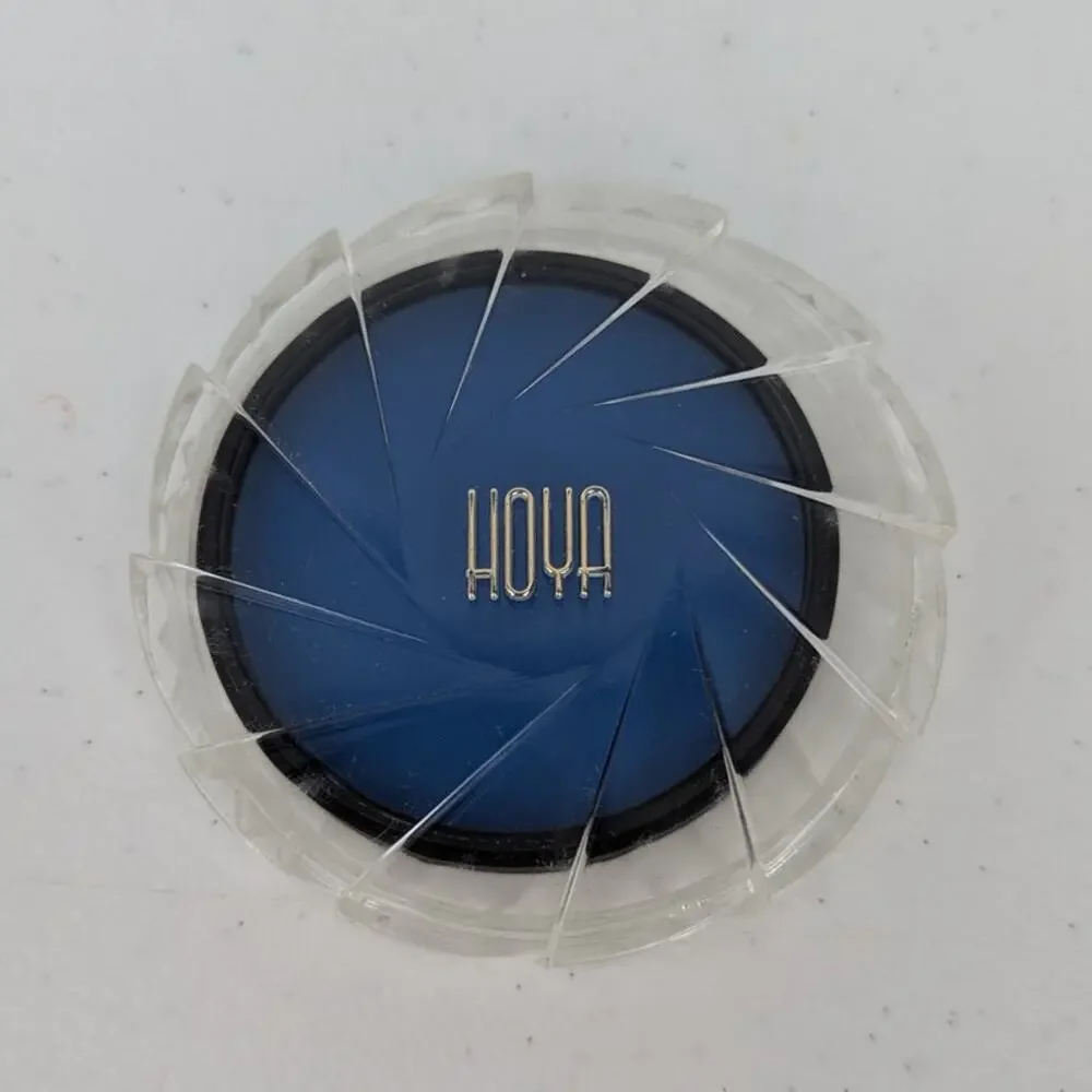 Vintage HOYA Blue 80A 55mm Lens Filter - NO SCRATCHES- Made in Japan